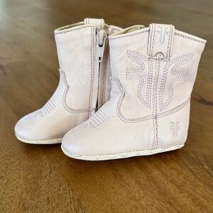 Frye Pink Baby Boots